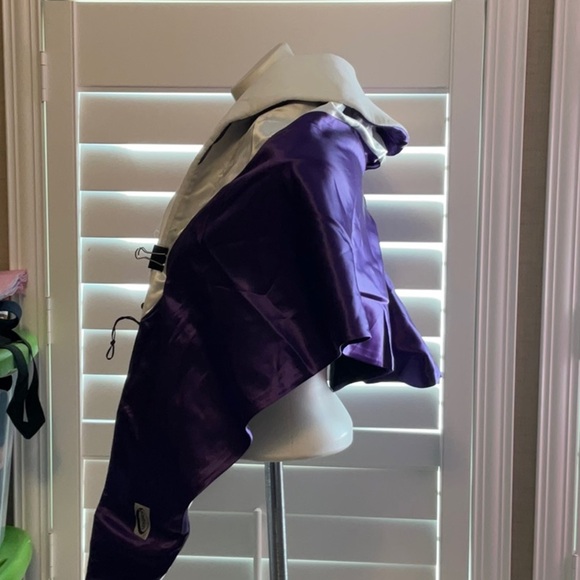 Elegant Purple and Silver Women's Shawl - Picture 4 of 4